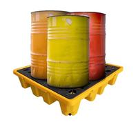 XPLKQXE Piattaforma Contenimento Modulare Fusti, Pallet Plastica Scarico, Vassoio Impilabile A Tenuta Stagna, Attrezzature Garage, Cucine, Cantine Magazzini(33x33x5.8cm)