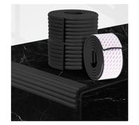 XPLKQXE Protezioni Angolari Mobili, Protezioni Paraurti Adesivo, Striscia Protezione Pareti Schiuma, Cuscino Protettivo Tavolo Sicurezza Scala Tavolo Camino(Colore:Nero,Taglia:10pcs)