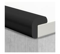 XPLKQXE Protezioni per bordi e angoli per mobili, protezioni angolari per tavolo, angoli e bordi a prova di sicurezza, cuscino protettivo in schiuma per tavolino da caffè (colore: nero, dimensioni: 10