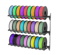 XPLKQXE Supporto da Parete per Filamenti per Stampante 3D, Resistente Supporto da Parete Ripiani per Filamenti, Organizzatore Porta Bobine con Foro Regolabile(3pcs)