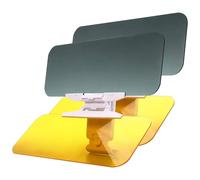 XPLUS Visiera antiriflesso 2 in 1 per auto, giorno e notte, anti-UV, antiriflesso, antiriflesso, antiriflesso, occhiali da sole per occhiali da guida (visiera grande per auto (confezione da 2)