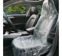 Xpnit 50/100 coprisedili monouso in plastica per auto, coprisedili trasparenti per auto, impermeabili per veicoli (100 pezzi)