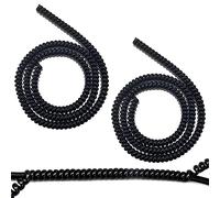 XPOOP 2 x 90 cm Raccoglicavi Spiralato Spirale Cavo di Protezione Del Filo Tubo Spirale Avvolgicavo Tubo a Spirale Raccogli Spiralato Nero