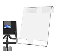 xPorte-livres - Montage des tabletettes - Stand de téléphone à vélo d'exercice en acrylique, parfait pour les manuels de lecture de recettes, feuilles de musique en bois élégant avec des clips de page