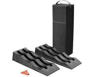 XPOtool 2x cunei livellatori con 3 altezze 40/70/100 mm Rampe per auto max 3,5t Con custodia e livella