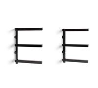 XPOtool 2x Scaffali per tavole di legno 3 livelli 150kg Acciaio Bracci a sbalzo