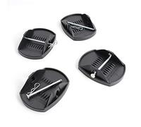 XPOtool 4X Piastre di Supporto 180x145mm Perno in Metallo Sostegno per Puntelli di Camper, roulotte