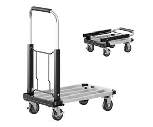 XPOtool Carrello da trasporto pieghevole max 150kg, allungabile, con freno