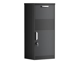 XPOtool Cassetta postale per pacchi nera 50x37,5x115cm Portapacchi con serratura