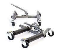 XPOtool Martinetti per manovra auto con ruote Set da 2 Max 566 kg l’uno Per pneumatici larghi 30cm