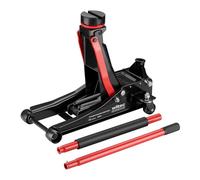 XPOtool Martinetto Idraulico da manovra da 3 t, Altezza di Sollevamento 85-500 mm, cric Mobile, cric per Auto con Doppio pistone e Quattro rotelle