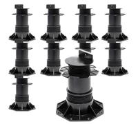 XPOtool set di 10x piedini per decking, 2700kg, 137-215mm, piedini di livellamento regolabili in altezza per tavole, lastre e tavoloni da decking