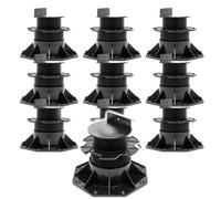 XPOtool Set 10 supporti per pavimenti galleggianti, altezza regolabile 60-128mm Max 2700 kg, Pavimenti Decking