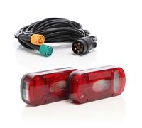 XPOtool Set 2 luci posteriori RFS T1 con cavo a 7 poli da 5 m per rimorchi