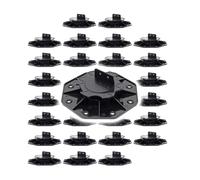 XPOtool Set 30 supporti per pavimenti galleggianti, Altezza regolabile 18-25mm Max 2700 kg, Piedini per Decking