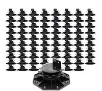 XPOtool Set 80 supporti per pavimenti galleggianti, Altezza regolabile 33-64mm Max 2700 kg, Piedini Decking