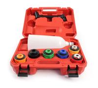 XPOtool Set di imbuti per rabbocco olio motore 8 pz. 6 adattatori Auto
