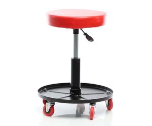 XPOtool Sgabello per Officina con rotelle e Altezza Regolabile, Sedile Girevole a 360°, Sgabello Mobile da Meccanico