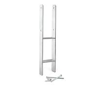XPOtool Supporto palo zincato a caldo 121x600mm Staffa ad H per ancoraggio pali