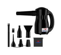 XPOWER Electric Air Duster for Dusting Drying Inflating Blowing Car Detailing Computer Leaf Blowing (nero, A-2)