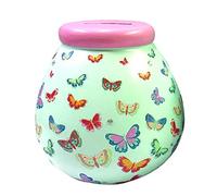 Xpressions Pot Of Dreams - Salvadanaio in ceramica, motivo: farfalla