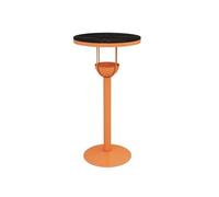 XPSHP25112 Bar per la colazione Orange Rock Slab Iron Bar Table Home Balcony Leisure Round High Top for Milk Tea Shop, Coffee Shop(Grande)
