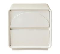 XPSHP25112 Comodino con due cassetti con decorazione semicircolare rialzata per camera da letto (grande)