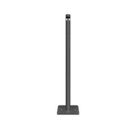 XPSHP25112 Esterno Camino Verticale in Acciaio Inox, Posacenere for Centro Commerciale, Estintore Verticale da Esterno(Nero)