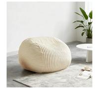 XPSSJMU Poltrona a sacco per adulti beige di alta qualità - divano in memory foam ultra plush and comfortable Reading Corner Chair, adatto per bedroom, Living Room, e Dormitory.