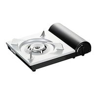 XPSSJMU Stufa A Gas Portatile Fiamma A Spirale 11.000 BTU 2.8kW Stufa A Uragano Accensione Elettronica Cucina Da Campeggio Stufa A Butano Backpacking Essentials,BIANCO+NERO
