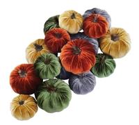 xPumpkins artificiels de Thanksgiving - Décorations de récolte de mousse en velours | Accessoires de table rustique de ferme | Panier d'automne Prix pour la photographie | Décor de fête saisonnière po