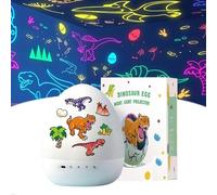 Xpwghap Dinosaur Egg Night Light Projector,Dinosaur Egg Galaxy proiettore Stelle soffitto Bambini,proiettore di Disegno,Luce Notturna Dinosauri,Luce Notturna Bambini Fai da Te,Luce Notturna Bambini-A