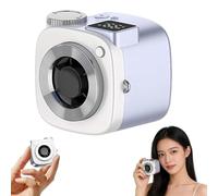 Xpwghap Mini Camera Shaped Portable Fan With Lanyard,Cute Camera Shaped Mini Fan, Portable Handheld USB Rechargeable Fans,Cute Compact HandheldFan, For Summer Travel Picnic Commuting Beach(D)