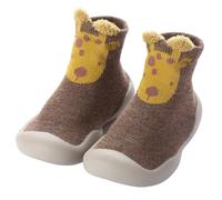 XQ&XG Calzini Scarpe Primi Passi Neonato, Scarpe Antiscivolo per Bambini, Suola Morbida Antiscivolo, Scarpe Traspiranti per Bambino Unisex Incantevole Pantofole