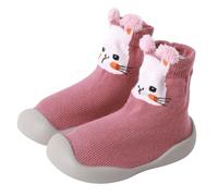 XQ&XG Calzini Scarpe Primi Passi Neonato, Scarpe Antiscivolo per Bambini, Suola Morbida Antiscivolo, Scarpe Traspiranti per Bambino Unisex Incantevole Pantofole