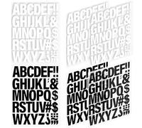 XQEUMC 6 Fogli Lettere Termoadesive da 2 Pollici per Tessuti Lettere Adesive in Vinile per Toppe Personalizzate in Tessuto Trasferimenti di Lettere per Abbigliamento Decorazione Fai da Te, nero bianco