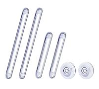 XQEUMC 6 Pezzi Fermaporta Autoadesivi in Silicone Trasparente, Fermaporta Maniglia, Paracolpi Portiere Auto, Paracolpi Porta per Armadio, Cassetto, Frigorifero (2 rotondo, 2 lungo, 2 corto)
