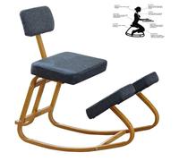 XQHD Sedia in Ginocchio Ergonomica per Scrivania, Migliora La Postura con Supporto per Lo Schienale con Una Seduta Angolata Correttiva Postura del Ginocchio,Grey