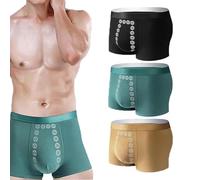 XQILGVF Proplshove Underwear, Underwear Magnetic Men, Magnetic Therapy Energetic Men Pants (3pcs C,XL)