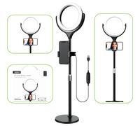 XQISIT USB LED Luce ad Anello Treppiede Lampada Fotolicht Studio-Licht Selfie