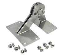 XQK Kit cerniera coperchio in acciaio inox compatibile con Weber Smokey Mountain Grill 18,5 22,5, sgancio rapido, lasciare che il coperchio si colleghi alla griglia