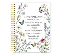 XQLZY A Truly Great Team Is Hard To Find White Spiral Notebook, Inspirational Quotes Spiral Notebook Gifts for Women Mom Sister BFF