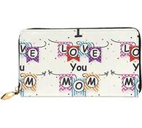 XqmarT Portafogli Ti amo Mamma Portafoglio di grande capacità per uomo Portafogli da donna Portafoglio in pelle in microfibra per carte di credito