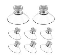 XQMMGO 8 ventose con filettatura, M4 x 10 mm, compatibili con disco di parcheggio Needit Park Lite, pulsanti di aspirazione versatili, forti ventose trasparenti in PVC avvitabili