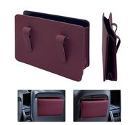 XQMMGO Pattumiera per auto, piccola, per auto, universale, pieghevole, cestino della spazzatura, cestino per auto, SUV, camion, minivan (vino rosso)