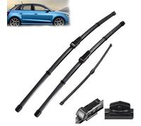 XQSSB Tergicristallo LHD Anteriore E Posteriore Spazzole Tergicristallo Set per Audi A1 2010-2017 Parabrezza Parabrezza Lunotto Anteriore 24"+16"+13" Tergicristallo