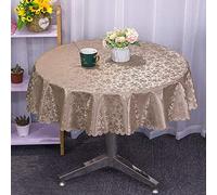 XQSSB Tovaglia Da Cucina Salotto Idrorepellente Ispessimento Floreale Multicolore Motivo diverse diametro Rotondo Scuro 160 cm