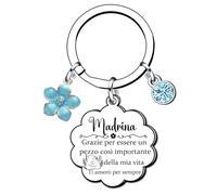 XQXQXZ portachiavi zia,regalo zia,portachiavi donna Zia vuoi essere la mia Madrina portachiavi regalo di natale,regali di zia da nipote nipote,regali di famiglia (5)