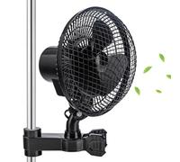 XQZMD Grow Ventilatore con clip, oscillazione automatica, piccolo ventilatore oscillante per la coltivazione domestica, ventilatore Growbox con 2 livelli di potenza, ventilatore a clip da 25 W per