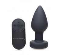 XR Brands Booty Sparks - Butt Plug Vibrante Luce LED - Medium